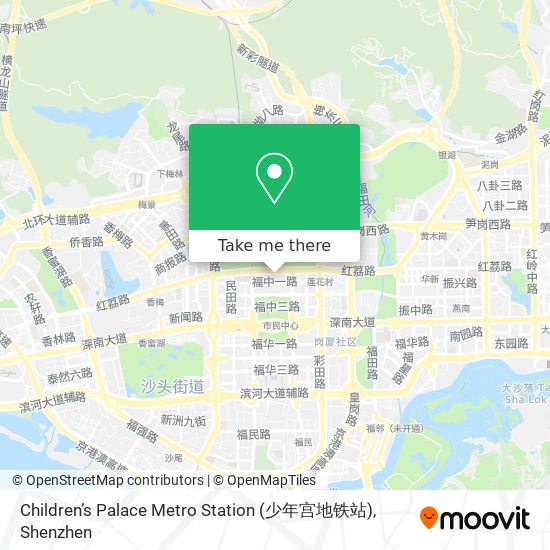 Children’s Palace Metro Station (少年宫地铁站) map