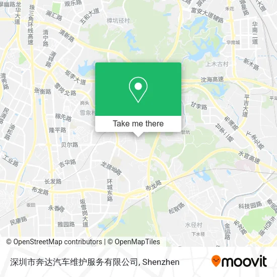 深圳市奔达汽车维护服务有限公司 map