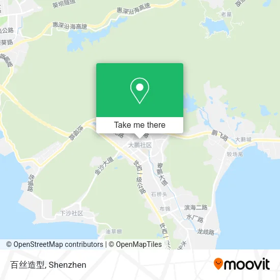 百丝造型 map