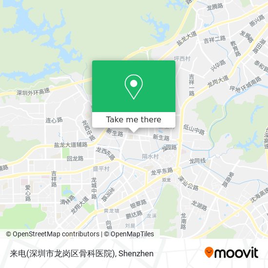 来电(深圳市龙岗区骨科医院) map
