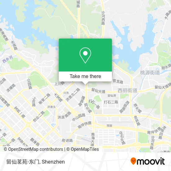 留仙茗苑-东门 map