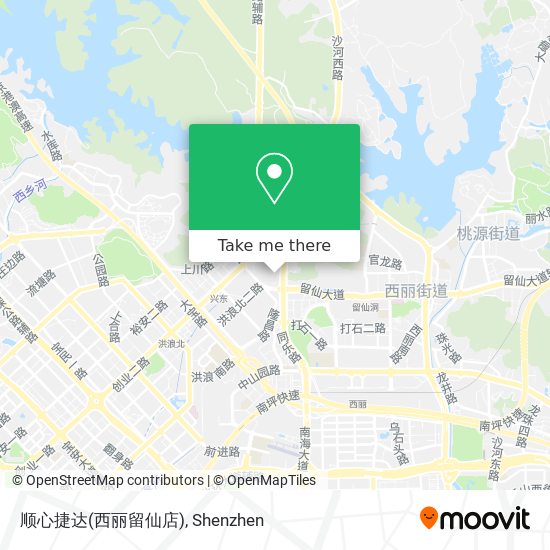 顺心捷达(西丽留仙店) map