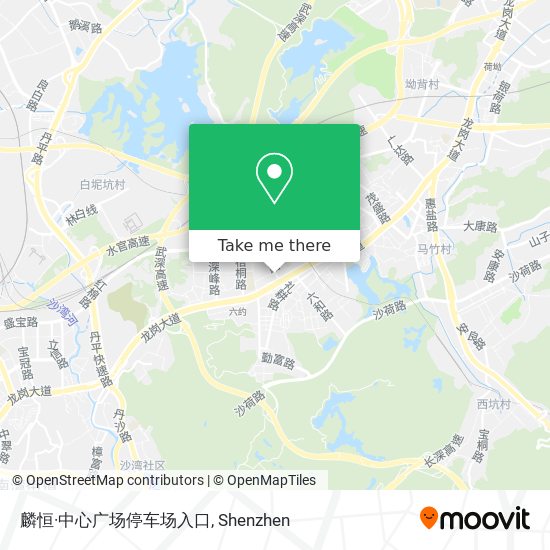 麟恒·中心广场停车场入口 map