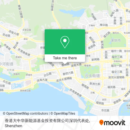 香港大中华新能源基金投资有限公司深圳代表处 map