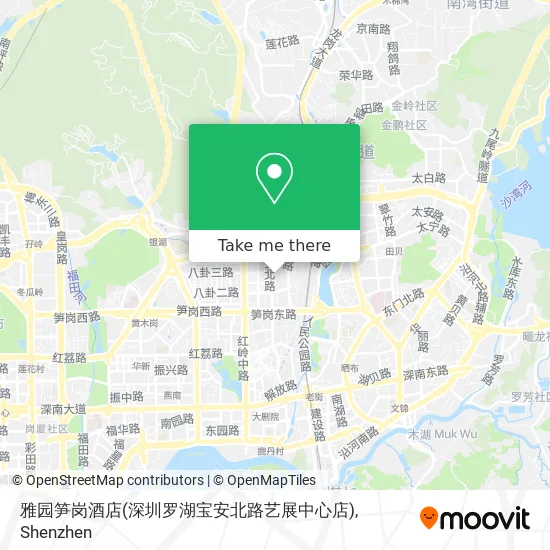 雅园笋岗酒店(深圳罗湖宝安北路艺展中心店) map