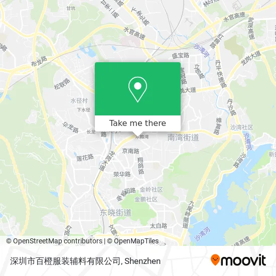 深圳市百橙服装辅料有限公司 map