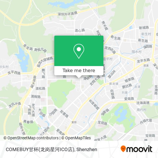 COMEBUY甘杯(龙岗星河ICO店) map