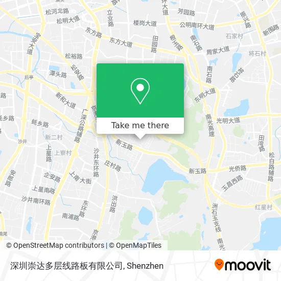 深圳崇达多层线路板有限公司 map