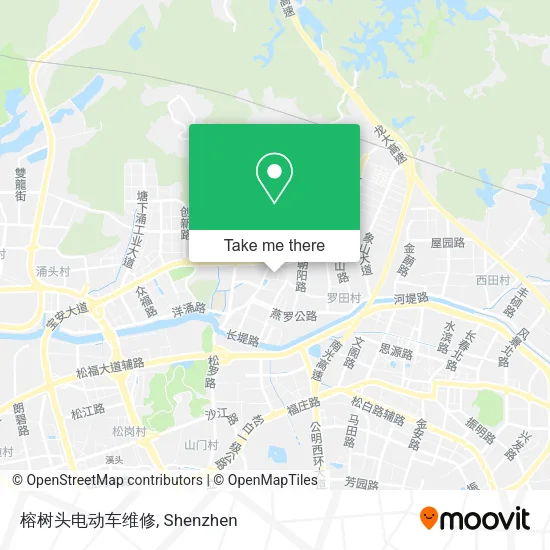 榕树头电动车维修 map