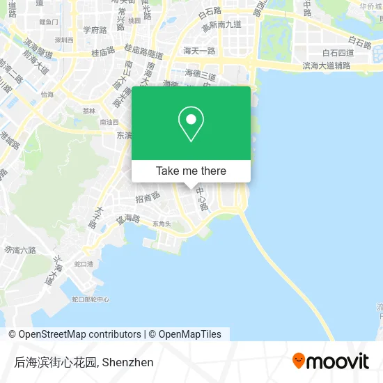 后海滨街心花园 map