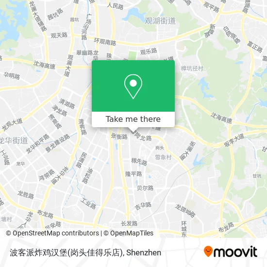 波客派炸鸡汉堡(岗头佳得乐店) map