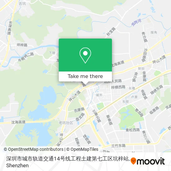 深圳市城市轨道交通14号线工程土建第七工区坑梓站 map