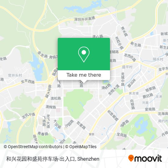 和兴花园和盛苑停车场-出入口 map