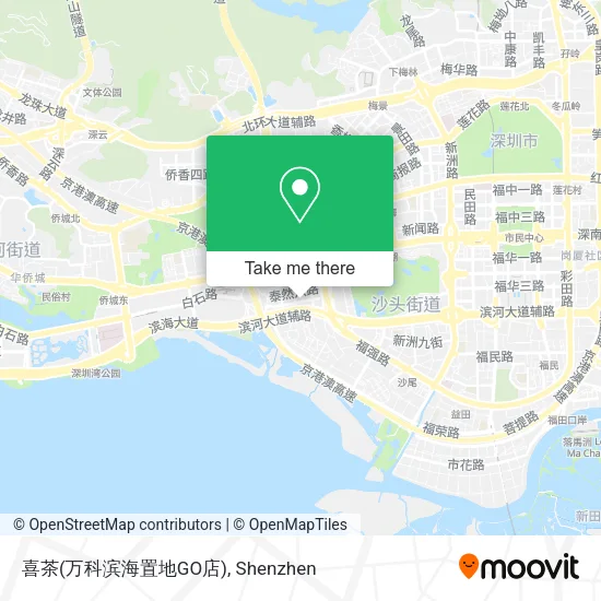 喜茶(万科滨海置地GO店) map