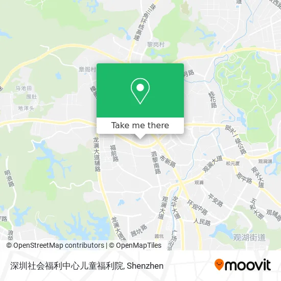 深圳社会福利中心儿童福利院 map