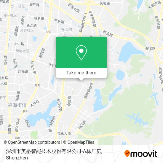 深圳市美格智能技术股份有限公司-A栋厂房 map