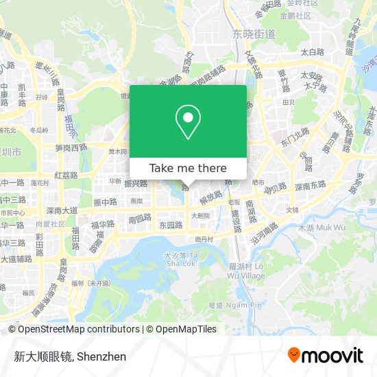 新大顺眼镜 map