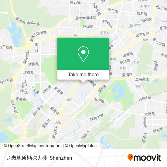 龙岗地质勘探大楼 map