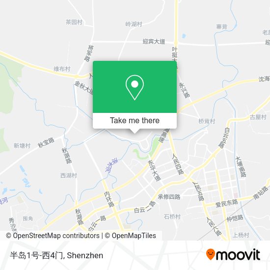 半岛1号-西4门 map
