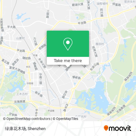 绿康花木场 map