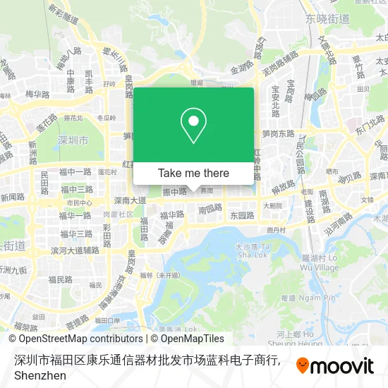 深圳市福田区康乐通信器材批发市场蓝科电子商行 map