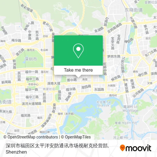 深圳市福田区太平洋安防通讯市场视耐克经营部 map