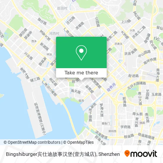 Bingshiburger宾仕迪故事汉堡(壹方城店) map