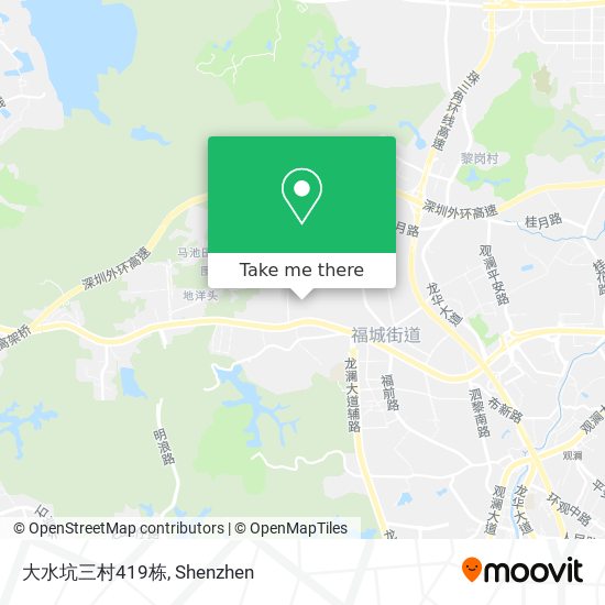 大水坑三村419栋 map