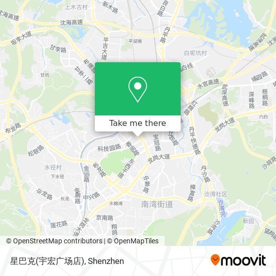 星巴克(宇宏广场店) map