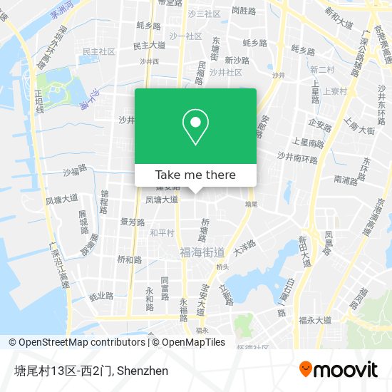 塘尾村13区-西2门 map