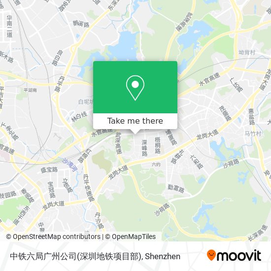 中铁六局广州公司(深圳地铁项目部) map