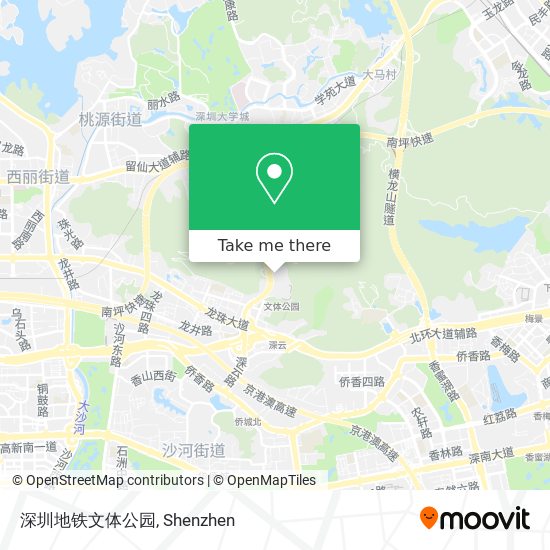 深圳地铁文体公园 map