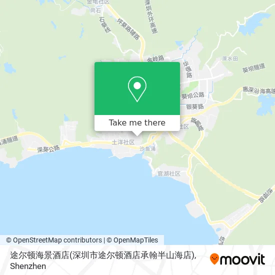 途尔顿海景酒店(深圳市途尔顿酒店承翰半山海店) map