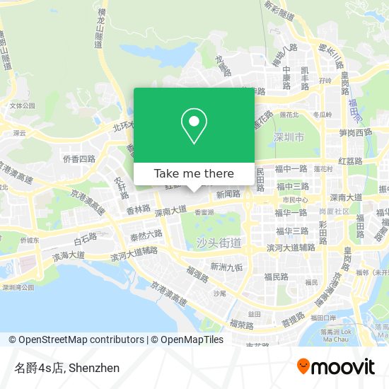 名爵4s店 map