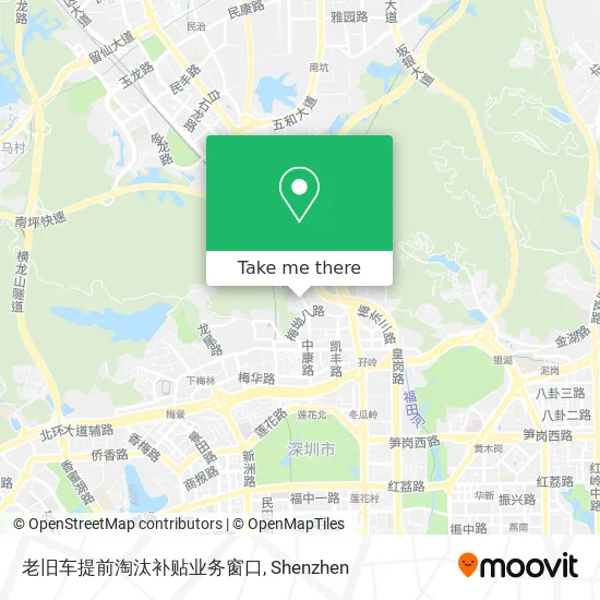 老旧车提前淘汰补贴业务窗口 map