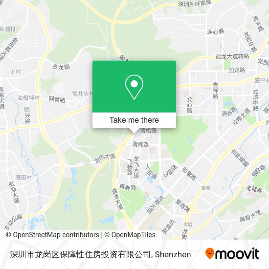 深圳市龙岗区保障性住房投资有限公司 map