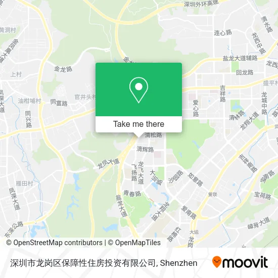深圳市龙岗区保障性住房投资有限公司 map