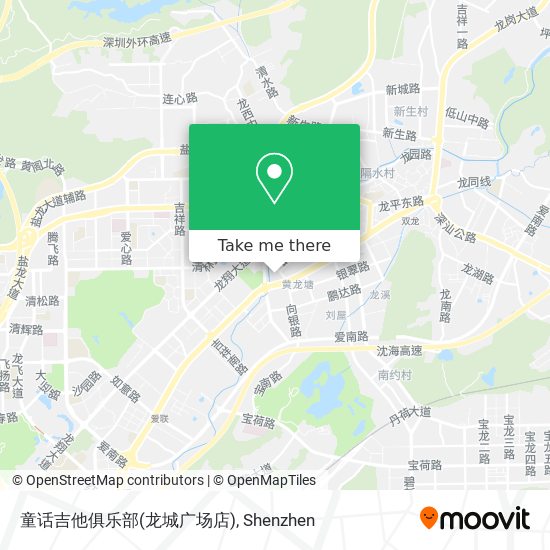 童话吉他俱乐部(龙城广场店) map