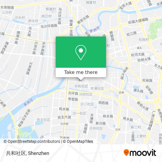 共和社区 map
