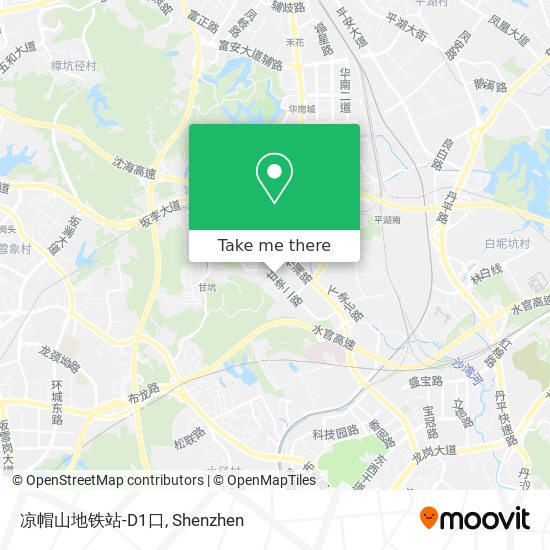 凉帽山地铁站-D1口 map