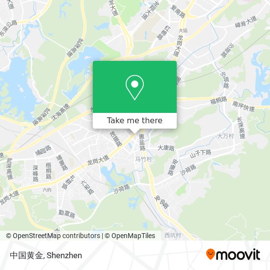 中国黄金 map