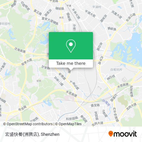 宏盛快餐(洲腾店) map