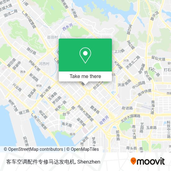 客车空调配件专修马达发电机 map