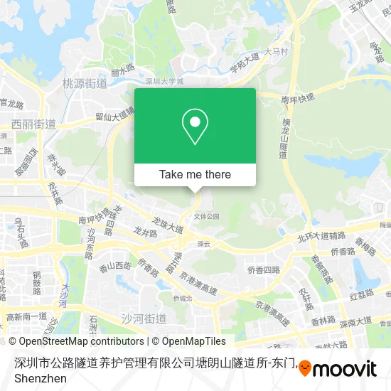 深圳市公路隧道养护管理有限公司塘朗山隧道所-东门 map