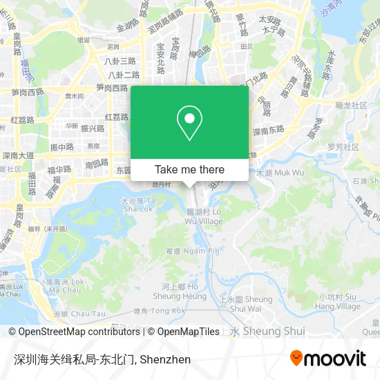 深圳海关缉私局-东北门 map