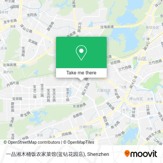 一品湘木桶饭农家菜馆(蓝钻花园店) map