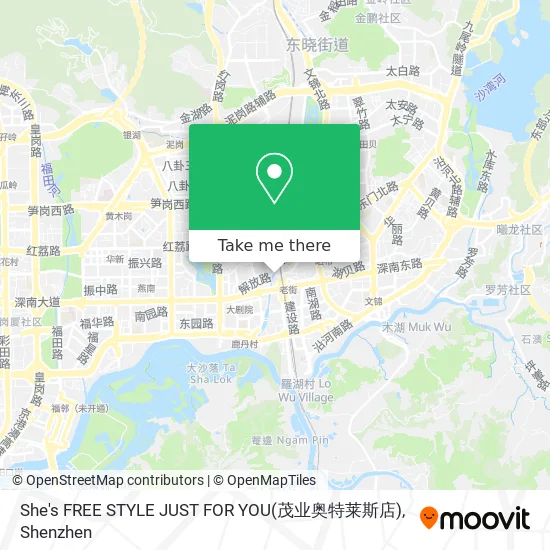 She's FREE STYLE JUST FOR YOU(茂业奥特莱斯店) map
