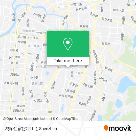 鸿顺住宿(沙井店) map
