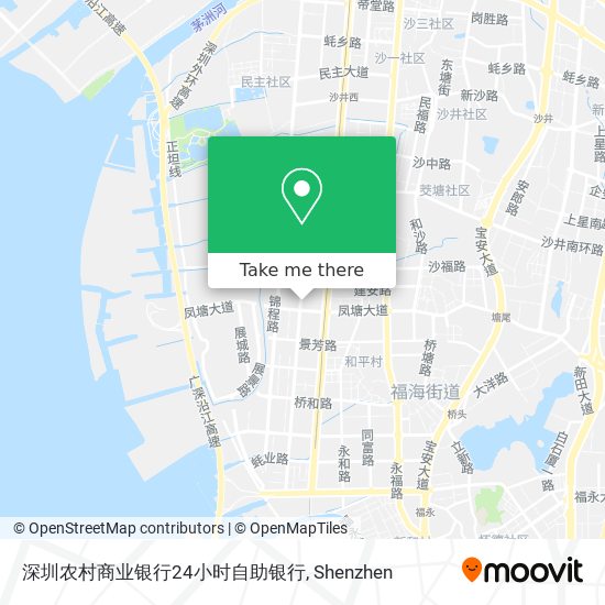 深圳农村商业银行24小时自助银行 map