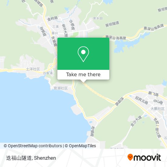 迭福山隧道 map
